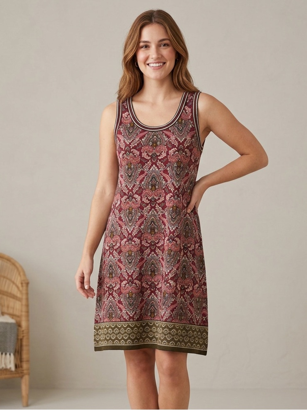 Max Studio Midi Shift Dress